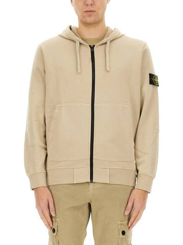 Stone Island Zip Sweatshirt - STONE ISLAND - BALAAN 1