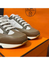 Men's Trail Sneakers Calfskin Brown White - HERMES - BALAAN 5