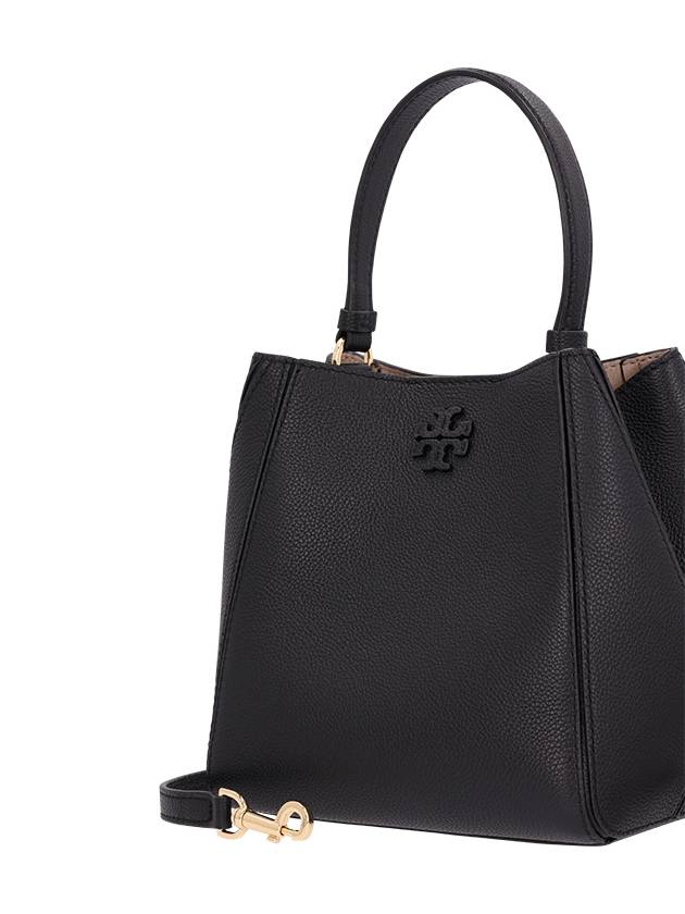 Mcgraw Logo Small Bucket Bag Black - TORY BURCH - BALAAN 4