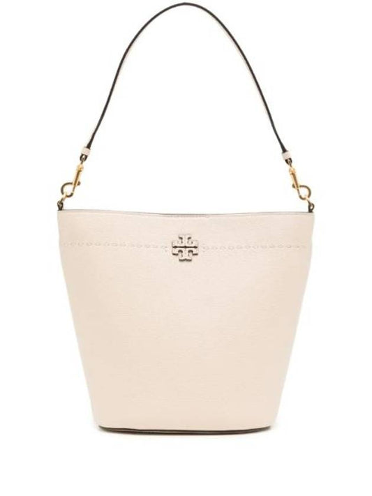 McGraw Logo Bucket Bag Beige - TORY BURCH - BALAAN 1