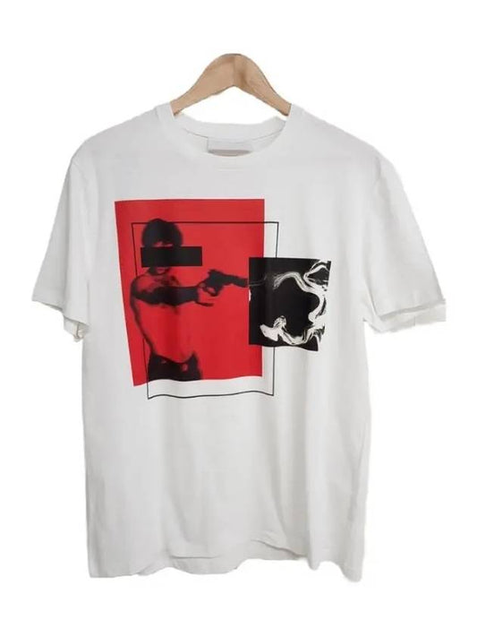 Taxi Driver Short Sleeve T-Shirt White - NEIL BARRETT - BALAAN 2