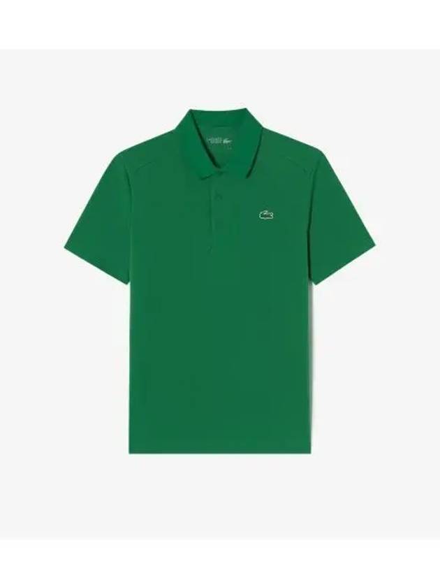 Men s Solid Golf Short Sleeve Polo Green - LACOSTE - BALAAN 1