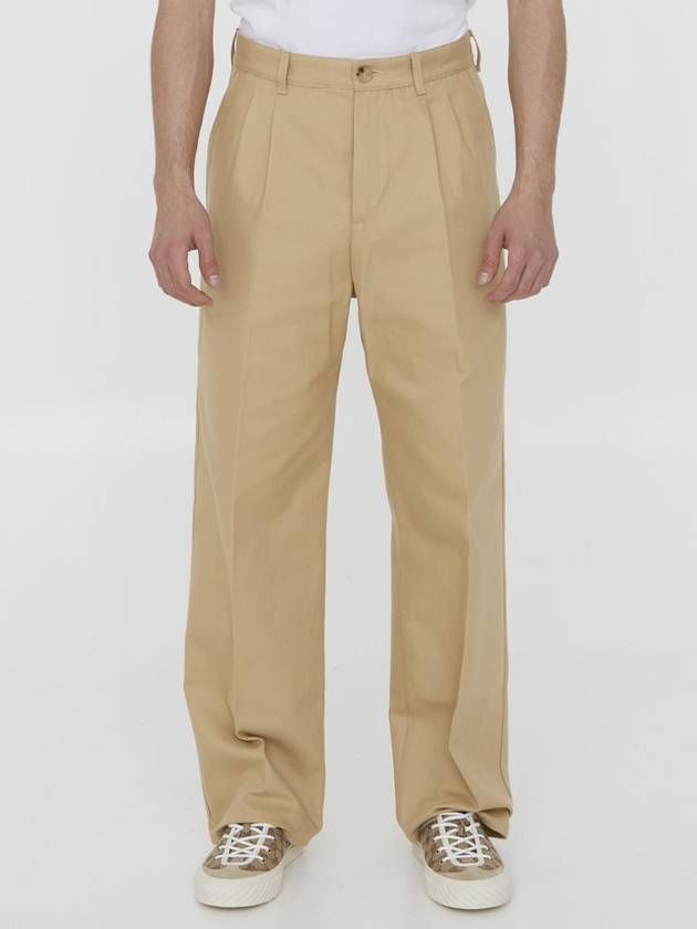 Dyed Cotton Pants WITH Patch 717831XDCGP 2339 CARAMEL IVORY B0170291965 - GUCCI - BALAAN 2