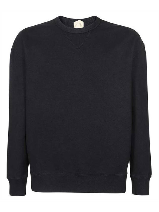 Garment Dyed Cotton Jersey Sweatshirt Navy - TEN C - BALAAN 1