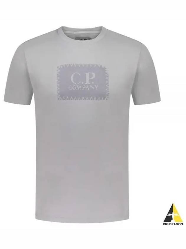 30/1 Jersey Label Style Logo Short Sleeve T-Shirt Grey - CP COMPANY - BALAAN 2