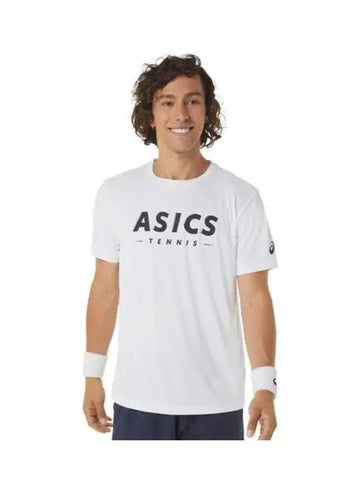 Man Court Tennis Graphic Tee 2041A259100 Men s Short Sleeve Round T Shirt - ASICS - BALAAN 1