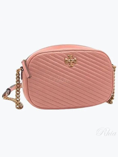 Kira Chevron Camera Shoulder Bag Pink - TORY BURCH - BALAAN 2