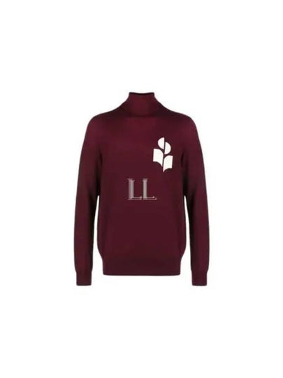 Enzo Logo Turtleneck Dark Plum - ISABEL MARANT - BALAAN 2