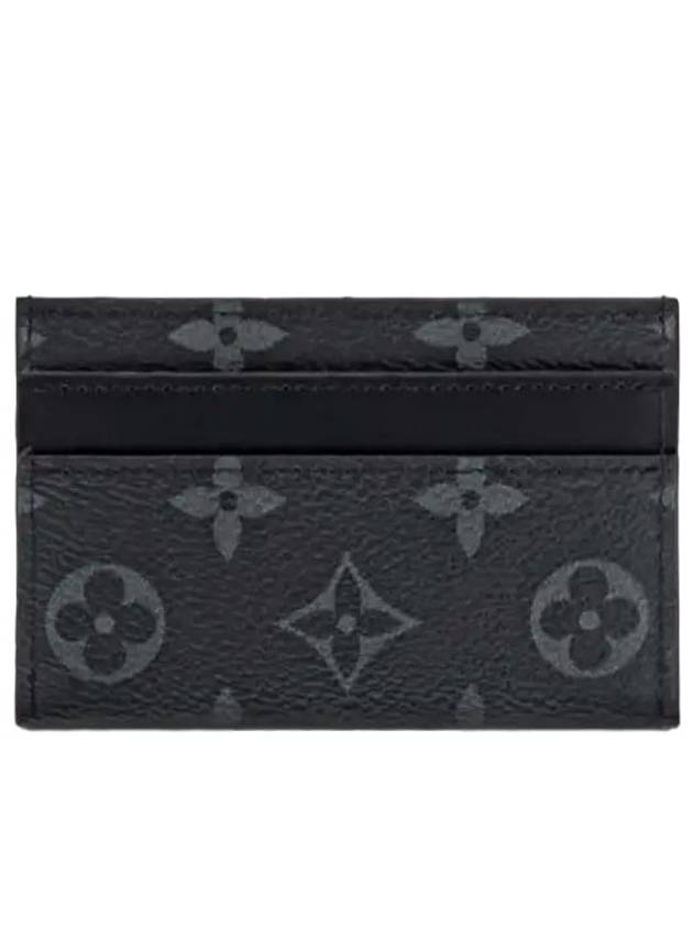 Monogram Eclipse Double Card Wallet Black - LOUIS VUITTON - BALAAN 2