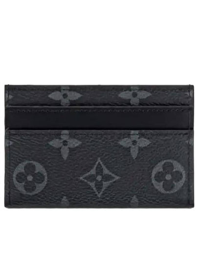 Monogram Eclipse Double Card Wallet Black - LOUIS VUITTON - BALAAN 2