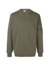 11Th Anniversary Wappen Crew Neck Sweatshirt Khaki - CP COMPANY - BALAAN 1