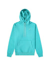 Swoosh Crew Neck Brushed Hoodie Washed Teal - NIKE - BALAAN 1