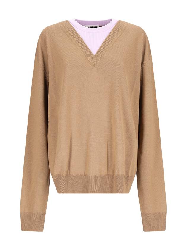 24FW Sweater J22GP0213 J14717 243 WALNUT - JIL SANDER - BALAAN 2