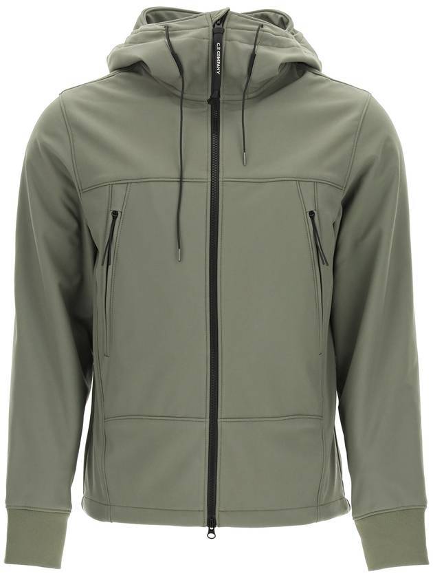 Men's Shell R Goggles Hooded Jacket Storm Gray - CP COMPANY - BALAAN.