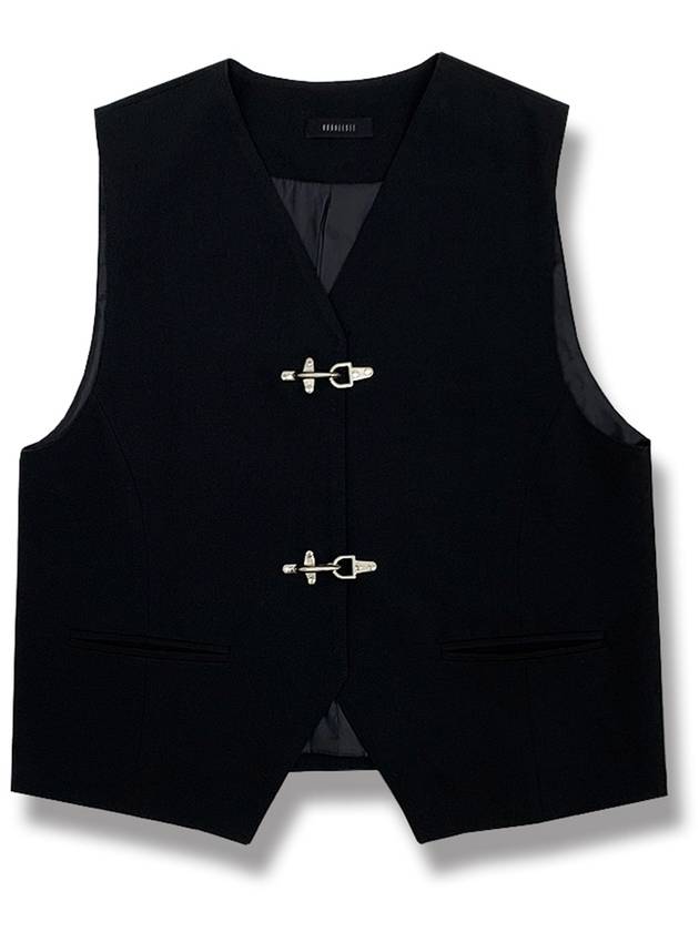 TR hanger loop buckle vest black - KOOKEESEE - BALAAN 2