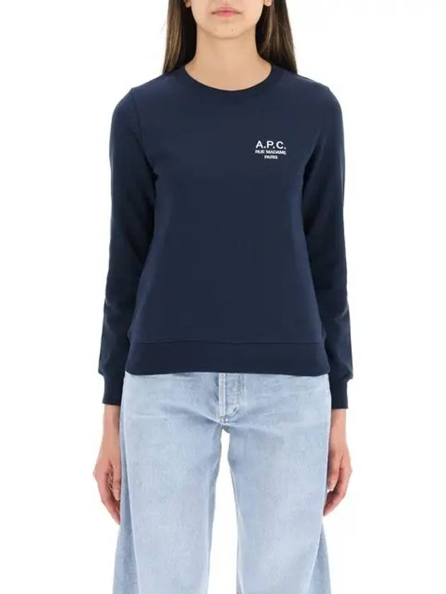 Skye Logo Sweatshirt Dark Navy - A.P.C. - BALAAN 3