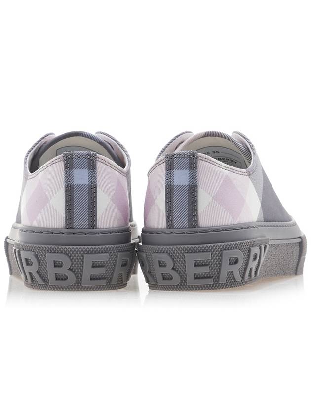 Cotton Check Low Top Sneakers Grey - BURBERRY - BALAAN 5