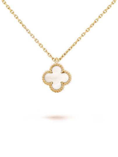 Sweet Alhambra Pendant Necklace Gold White - VANCLEEFARPELS - BALAAN 2