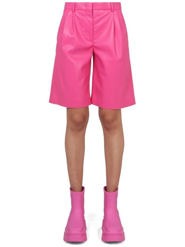 Fake Leather Bermuda Shorts 3341MDB0422761514 B0040191032 - MSGM - BALAAN 2