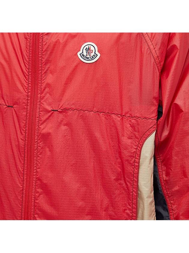 Men's Dronne Logo Print Windbreaker Red - MONCLER - BALAAN 6