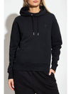 Mini Heart Logo Hoodie Black - AMI - BALAAN 3