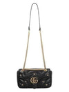 GG Marmont Micro Double G Stud Small Shoulder Bag Black - GUCCI - BALAAN 4