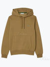 Logo Patch Organic Cotton Hoodie Brown - LACOSTE - BALAAN 2