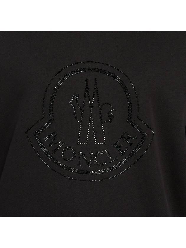 Logo Crew Neck Sweatshirt Black - MONCLER - BALAAN 6