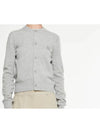 Face Logo Wool Cardigan Gray Women s - ACNE STUDIOS - BALAAN 7