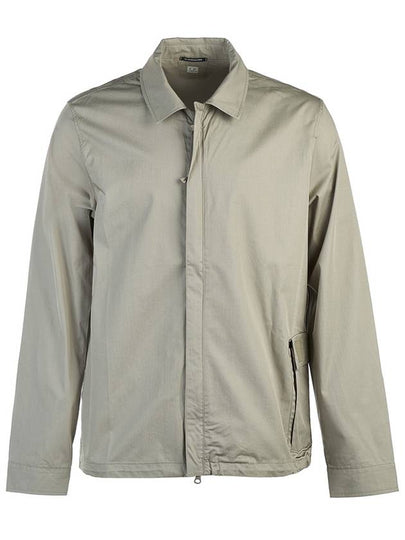 Metropolis Series Gabardine Long Sleeve Shirt Silver Sage - CP COMPANY - BALAAN 2