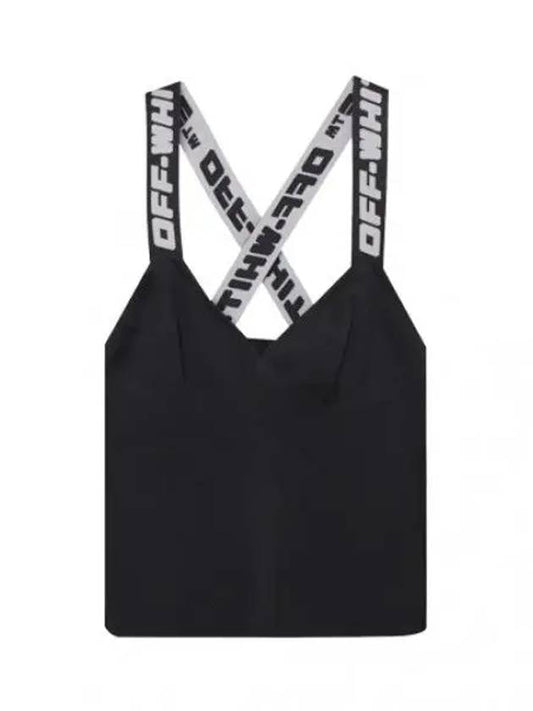 Logo Band Sleeveless Tank Top Women - OFF WHITE - BALAAN 1