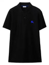 Embroidered EKD Polo Shirt Black - BURBERRY - BALAAN 2