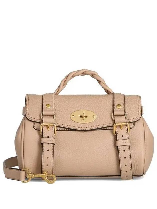 Alexa Heavy Grain Mini Tote Bag Beige - MULBERRY - BALAAN 2