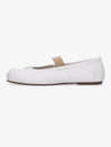 Tabi Ballerina Elastic Band Flat Shoes Ivory Nude S39WZ0104P6853HA333 - MAISON MARGIELA - BALAAN 1