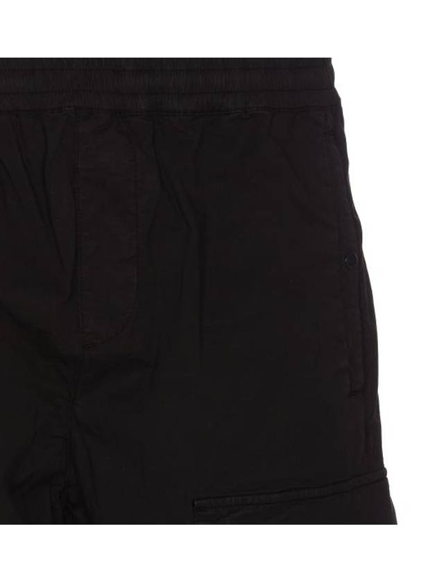 Twill Stretch Regular Utility Straight Pants Black - CP COMPANY - BALAAN 5