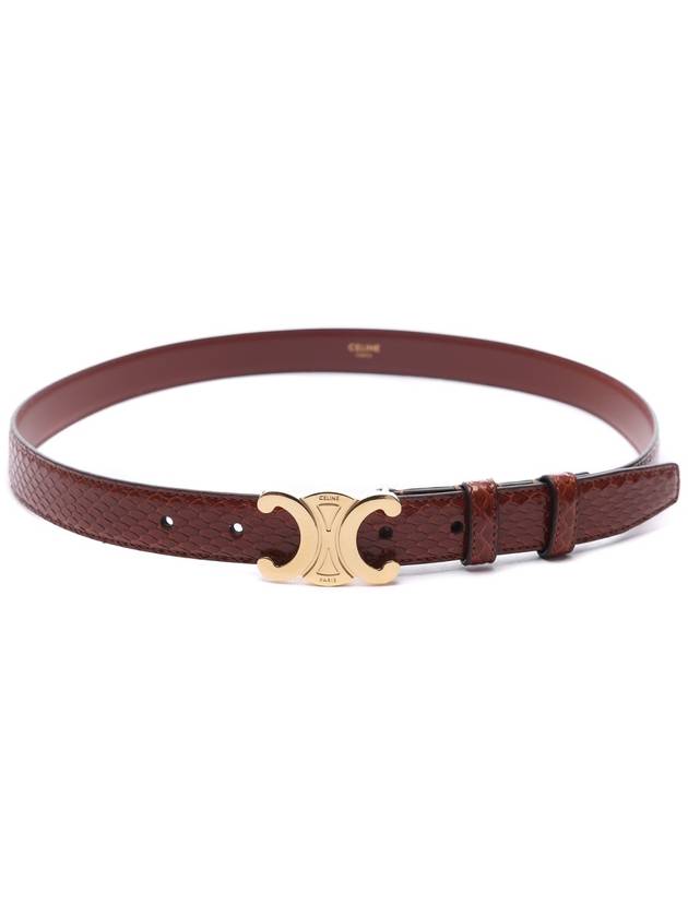 Medium Triomphe Python Belt Tan - CELINE - BALAAN 5