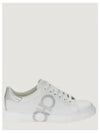 Gancini Low Top Sneakers White - SALVATORE FERRAGAMO - BALAAN 2