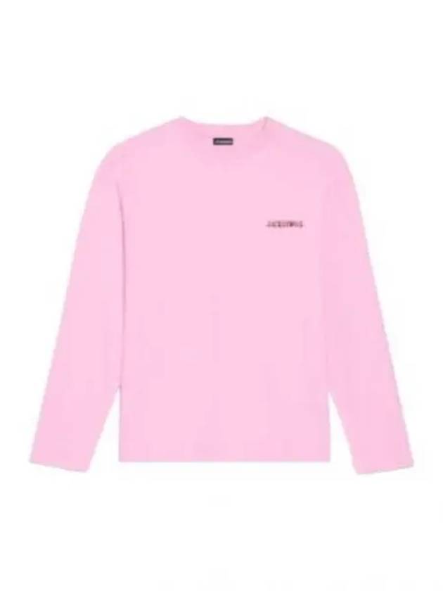 Le Pavane Manches Longues Jam Logo Print Long Sleeve T-Shirt Pink - JACQUEMUS - BALAAN 2