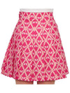 Golf Women's Adina Print Skirt Geo Fuchsia Purple - J.LINDEBERG - BALAAN 4