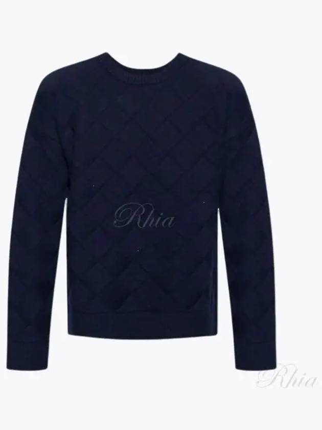 Intrecciato Wool Knit Top Navy - BOTTEGA VENETA - BALAAN 2