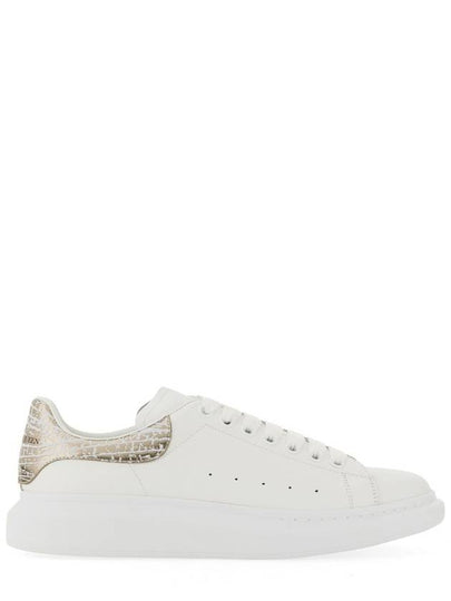 Men's Gloss Heel Tab Wedge Sole Low Top Sneakers White - ALEXANDER MCQUEEN - BALAAN 2