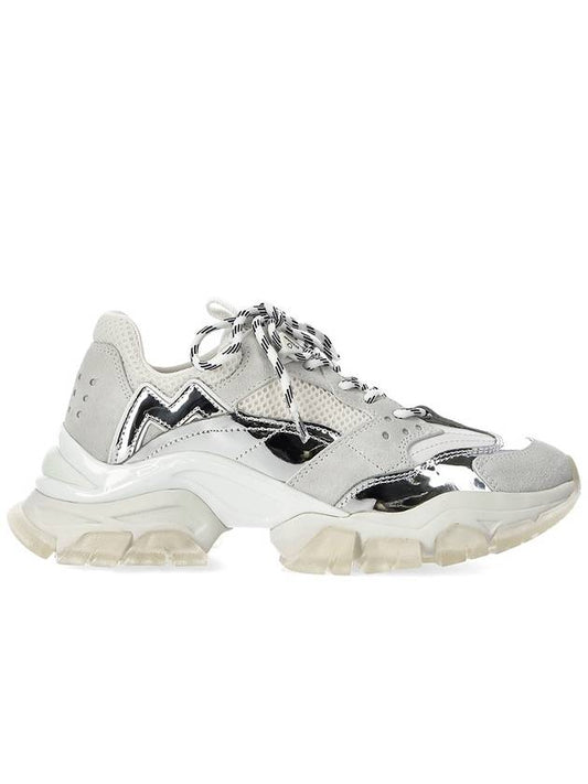 Leave no trace low-top sneakers white silver - MONCLER - BALAAN.