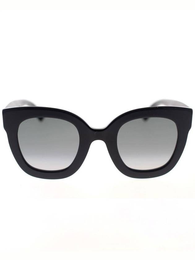 Eyewear Round Oval Sunglasses Black Gray - GUCCI - BALAAN 2