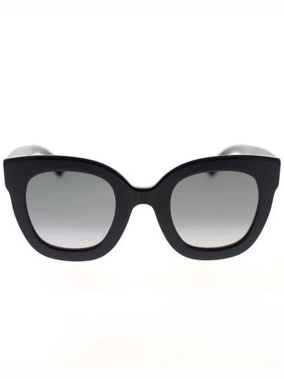 Eyewear Round Oval Sunglasses Black Gray - GUCCI - BALAAN 2