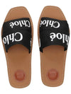 Woody Logo Flat Mule Slippers Black - CHLOE - BALAAN 5