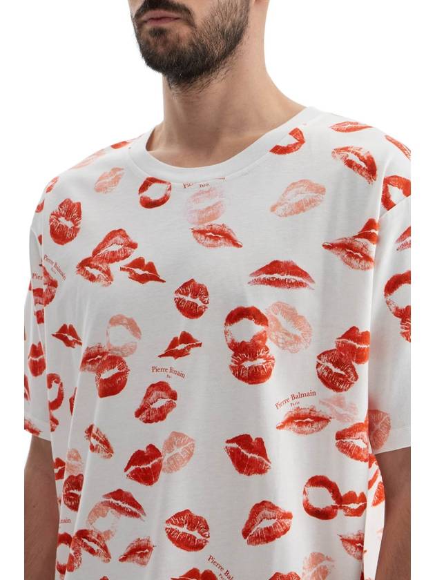 "kiss all over print t - BALMAIN - BALAAN 4