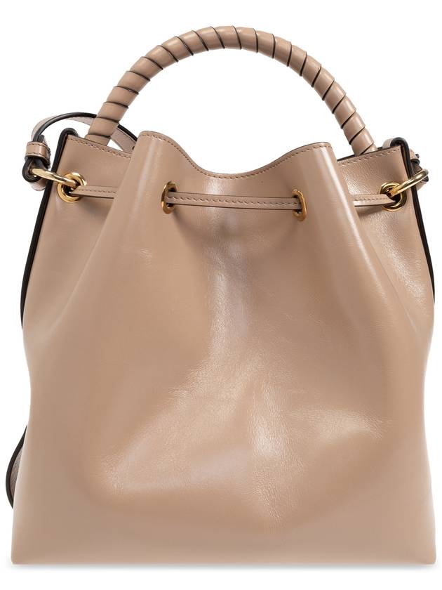 Chloé Shoulder Bag Marcie Type Bucket, Women's, Beige - CHLOE - BALAAN 3