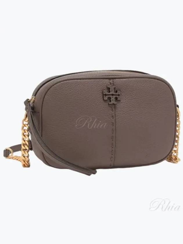 McGraw Logo Camera Shoulder Bag Turtledove - TORY BURCH - BALAAN 2