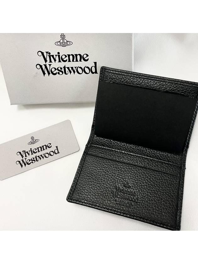 ORB Logo Card Wallet Black - VIVIENNE WESTWOOD - BALAAN 6