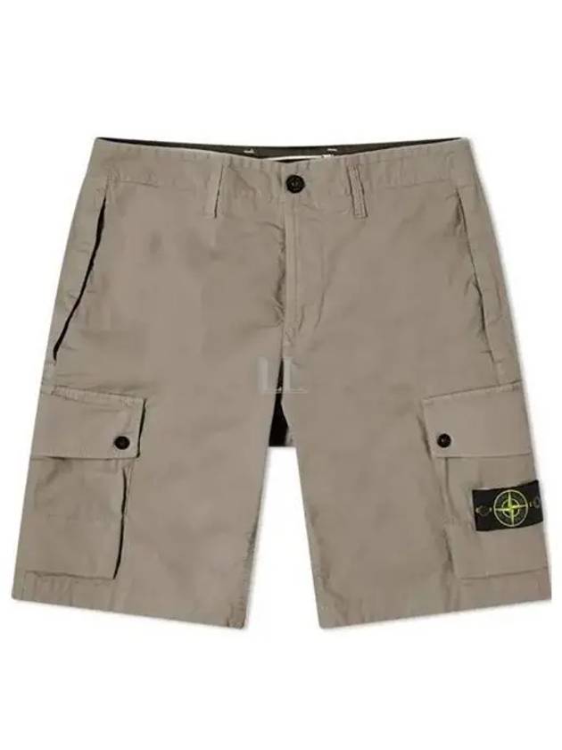 Wappen Cargo Bermuda Shorts Dove Grey - STONE ISLAND - BALAAN 2